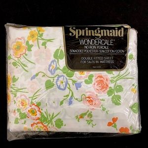 1970's Springmaid Wondercale Double Fitted Sheet